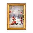thumbnail image 1 of Hello Winter American Shorthair Football Snowman Welcome Snowy Morning Acrylic Plaque with Wood Photo Frame Box Cat Lover Kitten Owner Gifts Light Box - 01012, 1 of 5