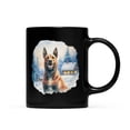 thumbnail image 1 of Hello Winter Belgian Malinois Welcome Snowy Night Watercolor Vintage Mug Sheepdog Dog Lover Gifts Coffee Tea Cup - 01011, 1 of 4