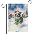 thumbnail image 1 of Hello Winter Border Collie Frosty Morning Walk Welcome Snowy Christmas Garden Flag 12x18in Double Sided Borders Dog Lovers Gifts Idea Outdoor Decor - 02018, 1 of 5