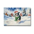 thumbnail image 1 of Hello Winter Border Collie Frosty Morning Walk Welcome Snowy Christmas Horizontal Matte Canvas Poster Borders Dog Lovers Gifts Idea Wall Art Home Decor - 02018, 1 of 5