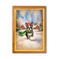thumbnail image 1 of Hello Winter Boston Terrier Frosty Morning Walk Welcome Snowy Christmas Acrylic Plaque with Wood Photo Frame Box Gentleman Dog Lover Gifts Light Box - 02018, 1 of 5