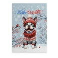 thumbnail image 1 of Hello Winter Boston Terrier Smiling in Red Scarf Hat Welcome Christmas Vertical Matte Canvas Poster Gentleman Dog Lover Gifts Wall Art Home Decor - 00017, 1 of 5