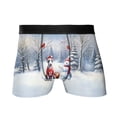 thumbnail image 1 of Hello Winter Bull Terrier Football Snowman Welcome Snowy Morning All Over Print Boxer Briefs Underwear for Men Dad Bully Dog Lovers Gifts Idea - 01012, 1 of 6