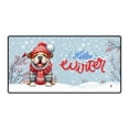 thumbnail image 1 of Hello Winter Bulldog Smiling in Red Scarf Hat Welcome Christmas Desk Mat Full Keyboard Mouse Pad Dog Lover Gifts Idea Large Mousepad - 00017, 1 of 5