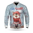thumbnail image 1 of Hello Winter Devon Rex Smiling in Red Scarf Hat Welcome Christmas All Over Print 3D Baseball Jacket Cat Lover Kitten Owner Gifts Bomber Jacket Softball - 00017, 1 of 6
