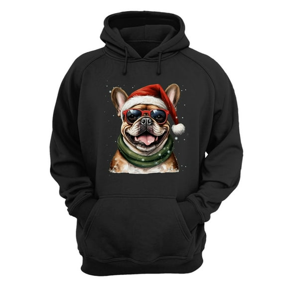 Hello Winter French Bulldog Frosty Morning Walk Welcome Snowy Christmas Hoodie Unisex Merch Hoodies Dog Lover Gifts - 02018