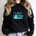 thumbnail image 1 of Hello Winter Funny Snowman Holiday Graphic SW8573 Unisex Sweatshirt, Up to Size 5XL, 1 of 2