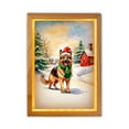 thumbnail image 1 of Hello Winter German Shepherd Frosty Morning Walk Welcome Snowy Christmas Acrylic Plaque with Wood Photo Frame Box Alsatian Dog Lover Gifts Light Box - 02018, 1 of 5