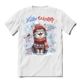 thumbnail image 1 of Hello Winter Maine Coon Smiling in Red Scarf Hat Welcome Christmas Shirt T-shirt Unisex Merch Cat Lover Kitten Owner Gifts - 00017, 1 of 6