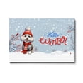 thumbnail image 1 of Hello Winter Maltese Smiling in Red Scarf Hat Welcome Christmas Horizontal Matte Canvas Poster Maltese Dog Lover Gifts Idea Wall Art Home Decor - 00017, 1 of 5