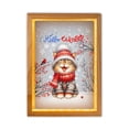 thumbnail image 1 of Hello Winter Manx Smiling in Red Scarf Hat Welcome Christmas Acrylic Plaque with Wood Photo Frame Box Cat Lover Kitten Owner Gifts Light Box - 00017, 1 of 5