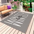 thumbnail image 1 of Hello Winter Outdoor Rug 4x6 Ft, Non Slip Washable Area Rug, Grey Merry Christmas Holiday Patio Rugs Carpet Runner, Large Floor Mat for Indoor/Outdoor Deck Porch Camping, 1 of 8