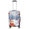thumbnail image 1 of Hello Winter Persian Football Snowman Welcome Snowy Morning Travel Luggage Cover Cat Lover Kitten Owner Gifts Suitcase Dust Protective Decor - 01012, 1 of 5