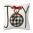 thumbnail image 1 of Hello Winter Pillow Covers Snowflake Christmas Pillow Covers Farmhouse Cushion Cases for Home Decor Sofa Couch Living Room 18X18 Inch, 1 of 1