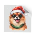 thumbnail image 1 of Hello Winter Pomeranian Frosty Morning Walk Welcome Snowy Christmas Cutout Transfer Sticker Pom Dog Lover Gifts Transparent Decal Art Decor - 02018, 1 of 5