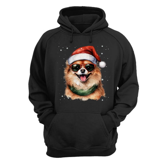 Hello Winter Pomeranian Frosty Morning Walk Welcome Snowy Christmas Hoodie Unisex Merch Hoodies Pom Dog Lover Gifts - 02018