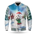 thumbnail image 1 of Hello Winter Poodle Frosty Morning Walk Welcome Snowy Christmas All Over Print 3D Baseball Jacket Poodles Dog Lover Gifts Idea Bomber Jacket Softball - 02018, 1 of 6