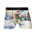 thumbnail image 1 of Hello Winter Pug Frosty Morning Walk Welcome Snowy Christmas All Over Print Boxer Briefs Underwear for Men Dad Dog Lover Gifts - 02018, 1 of 6