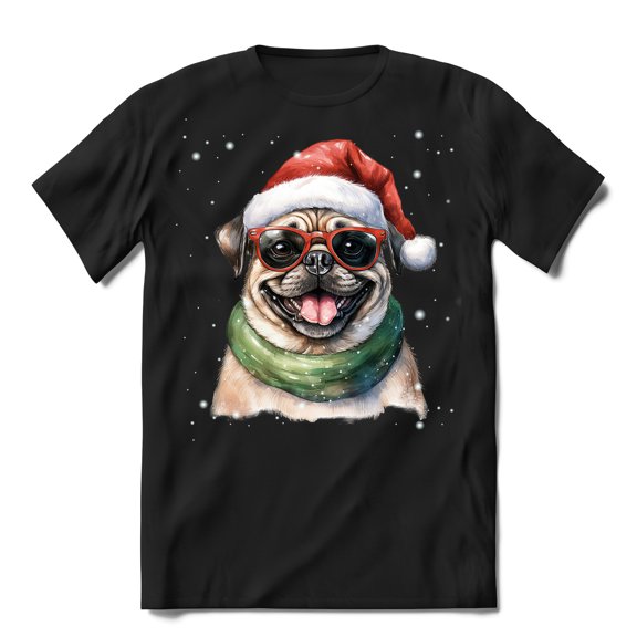 Hello Winter Pug Frosty Morning Walk Welcome Snowy Christmas Shirt T-shirt Unisex Merch Dog Lover Gifts - 02018