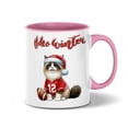 thumbnail image 1 of Hello Winter Ragdoll Football Snowman Welcome Snowy Morning 11oz Accent Two-tone Mug Cat Lover Kitten Owner Gifts Idea Coffee Tea Cup - 01012, 1 of 5