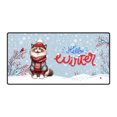 thumbnail image 1 of Hello Winter Ragdoll Smiling in Red Scarf Hat Welcome Christmas Desk Mat Full Keyboard Mouse Pad Cat Lover Kitten Owner Gifts Idea Large Mousepad - 00017, 1 of 5