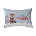 thumbnail image 1 of Hello Winter Ragdoll Smiling in Red Scarf Hat Welcome Christmas Quilt Pillowcase Cat Lover Kitten Owner Gifts Idea Throw Pillow Cover Bed Home Decor - 00017, 1 of 5