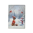 thumbnail image 1 of Hello Winter Rhodesian Ridgeback Football Snowman Welcome Snowy Morning Travel Passport Wallet Ridgebacks Dog Lover Gifts PU Leather Passport Holder Cover - 01012, 1 of 5
