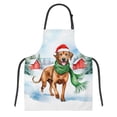 thumbnail image 1 of Hello Winter Rhodesian Ridgeback Frosty Morning Walk Welcome Snowy Christmas Apron Ridgebacks Dog Lover Gifts for Cooking Grilling Baking Painting Gardening - 02018, 1 of 5