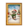 thumbnail image 1 of Hello Winter Schnauzer Frosty Morning Walk Welcome Snowy Christmas Acrylic Plaque with Wood Photo Frame Box Miniature Schnauzer Dog Lover Light Box - 02018, 1 of 5