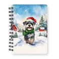 thumbnail image 1 of Hello Winter Schnauzer Frosty Morning Walk Welcome Snowy Christmas Spiral Bound Journal Miniature Schnauzer Dog Lover 5x7in Spiral Notebook - 02018, 1 of 5