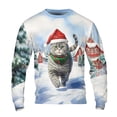 thumbnail image 1 of Hello Winter Scottish Fold Frosty Morning Walk Welcome Snowy Christmas All Over Print 3D Sweatshirt Unisex Merch Cat Lover Kitten Owner Gifts - 02018, 1 of 6