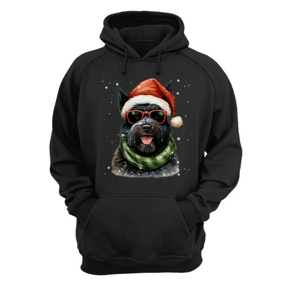 Hello Winter Scottish Terrier Frosty Morning Walk Welcome Snowy Christmas Hoodie Unisex Merch Hoodies Scottie Dog Lover Gifts - 02018