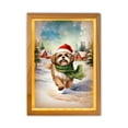 thumbnail image 1 of Hello Winter Shih Tzu Frosty Morning Walk Welcome Snowy Christmas Acrylic Plaque with Wood Photo Frame Box Lion Dog Lover Gifts Light Box - 02018, 1 of 5