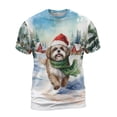 thumbnail image 1 of Hello Winter Shih Tzu Frosty Morning Walk Welcome Snowy Christmas All Over Print 3D Shirt Unisex Merch Lion Dog Lover Gifts - 02018, 1 of 6