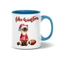 thumbnail image 1 of Hello Winter Siamese Football Snowman Welcome Snowy Morning 11oz Accent Two-tone Mug Cat Lover Kitten Owner Gifts Coffee Tea Cup - 01012, 1 of 5
