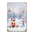 thumbnail image 1 of Hello Winter Siamese Football Snowman Welcome Snowy Morning Vertical Metal Aluminum Sign Cat Lover Kitten Owner Gifts Wall Art Home Decor - 01012, 1 of 5