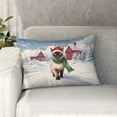 thumbnail image 1 of Hello Winter Siamese Frosty Morning Walk Welcome Snowy Christmas Pillowcase Double Sided Cat Lover Kitten Owner Gifts Pillow Case Covers - 02018, 1 of 3