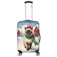 thumbnail image 1 of Hello Winter Siamese Frosty Morning Walk Welcome Snowy Christmas Travel Luggage Cover Cat Lover Kitten Owner Gifts Suitcase Dust Protective Decor - 02018, 1 of 5