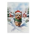 thumbnail image 1 of Hello Winter Yorkshire Terrier Frosty Morning Walk Welcome Snowy Christmas Vertical Matte Canvas Poster Yorkie Dog Lover Gifts Wall Art Home Decor - 02018, 1 of 5