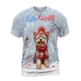 thumbnail image 1 of Hello Winter Yorkshire Terrier Smiling in Red Scarf Hat Welcome Christmas All Over Print 3D Shirt Unisex Merch Yorkie Dog Lover Gifts - 00017, 1 of 6