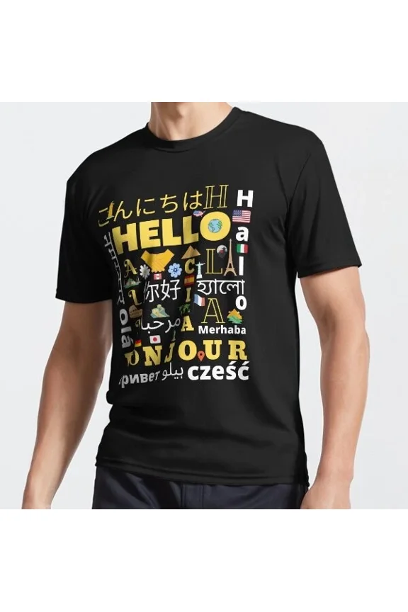 Hello Word In Different Languages Funny T-Shirt