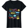 thumbnail image 1 of Hello Word in Different Languages Travel and Teacher Gift T-Shirt, 1 of 3