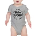 thumbnail image 1 of Hello World Arrow Wreath Bodysuit Infant -Smartprints Designs,  24 Months, 1 of 4