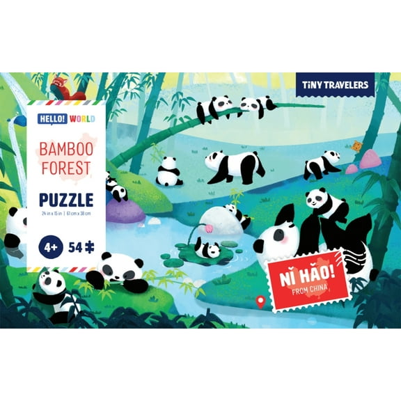 Hello! World: Bamboo Forest 54 Piece Puzzle (Tiny Travelers)