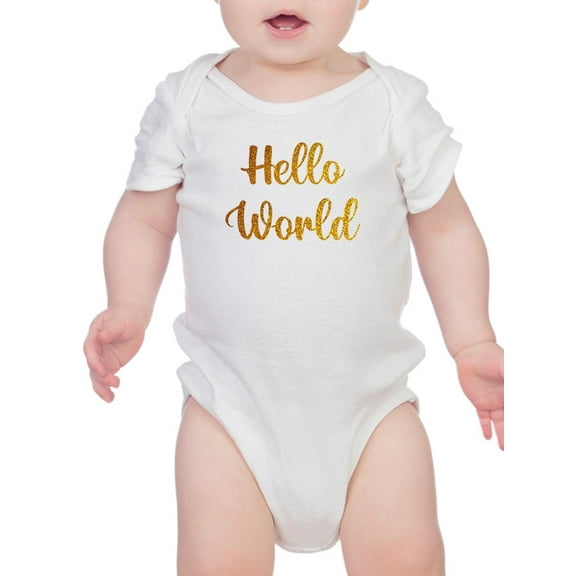 Hello World Bodysuit Infant -Smartprints Designs,  Newborn