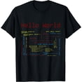 thumbnail image 1 of Hello World, Computer Programming Languages Computer Science T-Shirt, 1 of 4