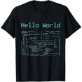 thumbnail image 1 of t-shirt Hello World - Computer Programming Languages T-Shirt mens t shirt，black，women，funny，misfits，men，journey, 1 of 4