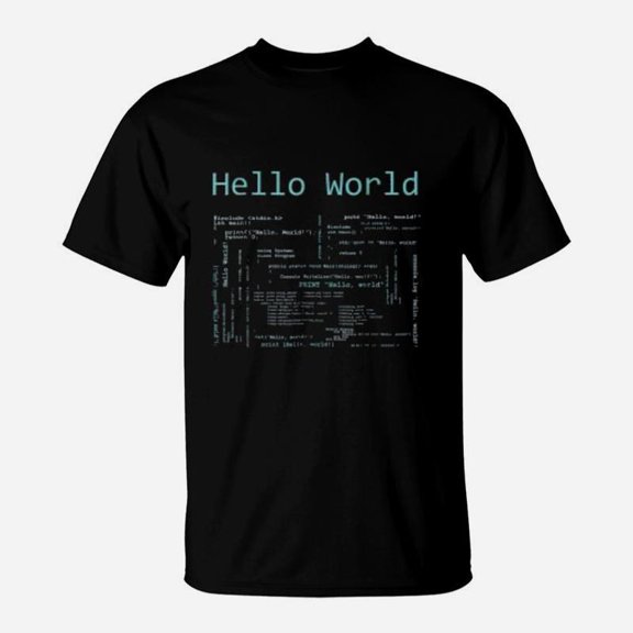 Hello World Computer Programming Programmer Gift TShirt