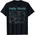 thumbnail image 1 of Hello World Funny HTML Code Programmer Language T-Shirt, 1 of 4
