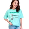 thumbnail image 1 of Hello World HTML Code T-Shirt, Developer Programming Tee, Funny Coder Gift, JavaScript HTML CSS Shirt, Web Developer Humor, Geek Tee, Chalky Mint Comfort Colors T-Shirt, Small, 1 of 1